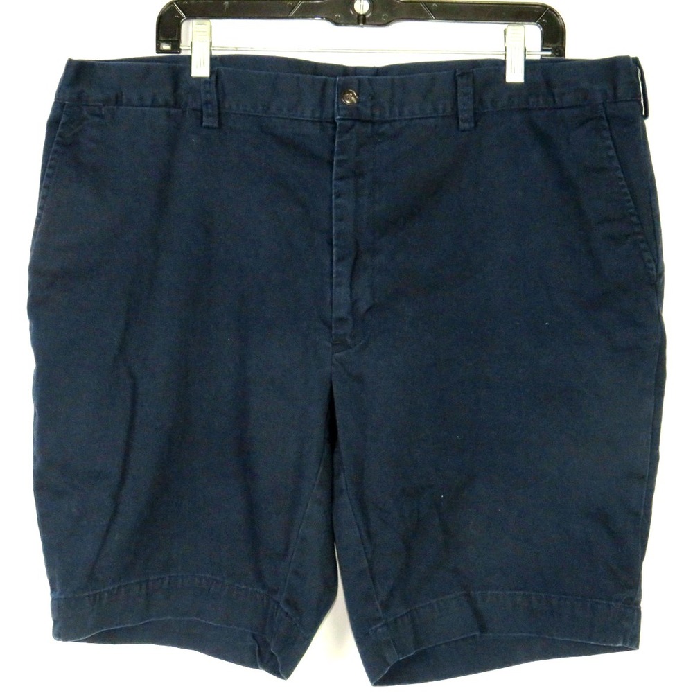 Polo Ralph Lauren Classic Fit Navy Blue Twill 9" Cotton Chino Shorts Men's 40